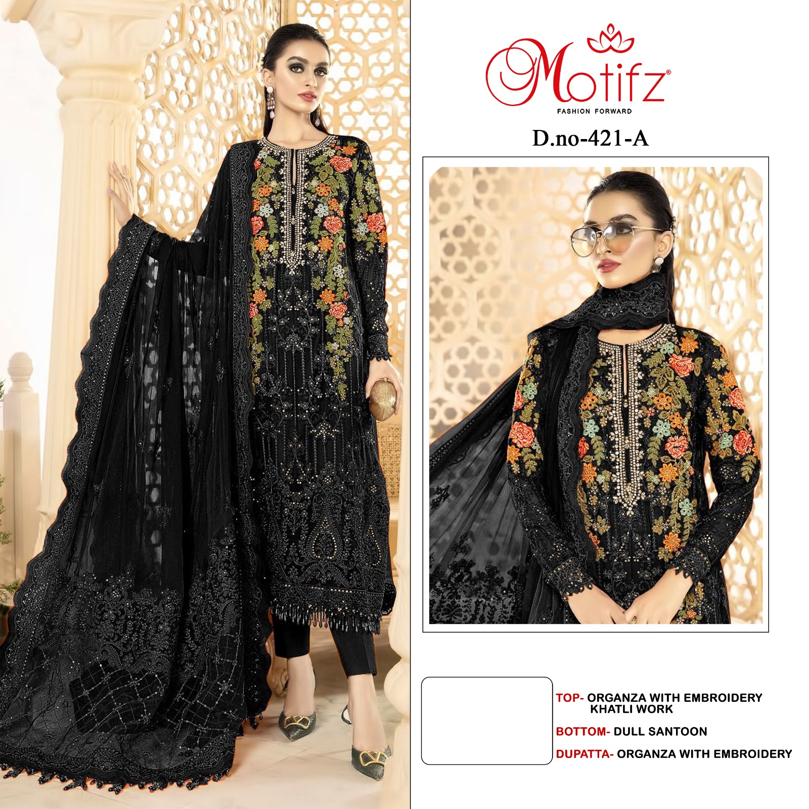 MOTIFZ 421 A PAKISTANI SUITS MANUFACTURER