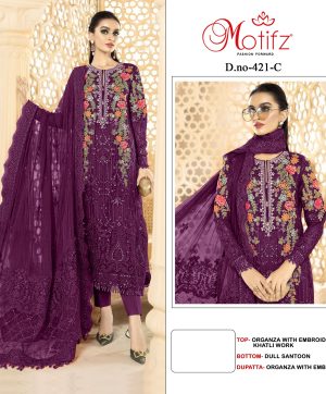 MOTIFZ 421 C PAKISTANI SUITS MANUFACTURER