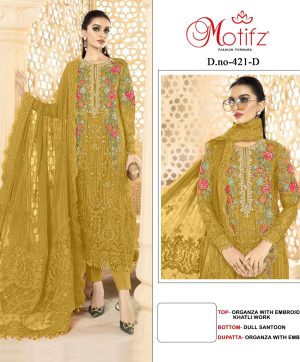 MOTIFZ 421 D PAKISTANI SUITS MANUFACTURER