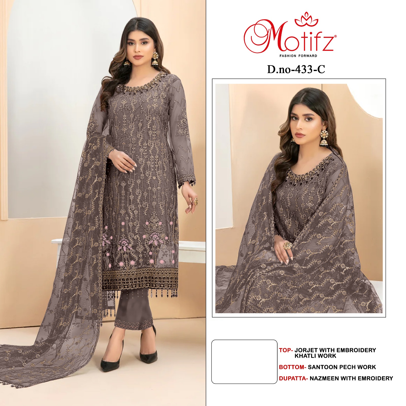 MOTIFZ 433 A TO D SALWAR SUITS WHOLESALE