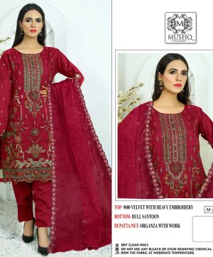 MUSHQ M 280 A VELVET SALWAR SUITS WHOLESALE