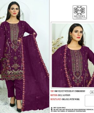 MUSHQ M 280 C VELVET SALWAR SUITS WHOLESALE