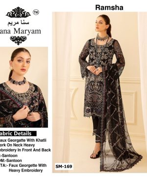 SANA MARYAM SM 169 RAMSHA SALWAR SUITS