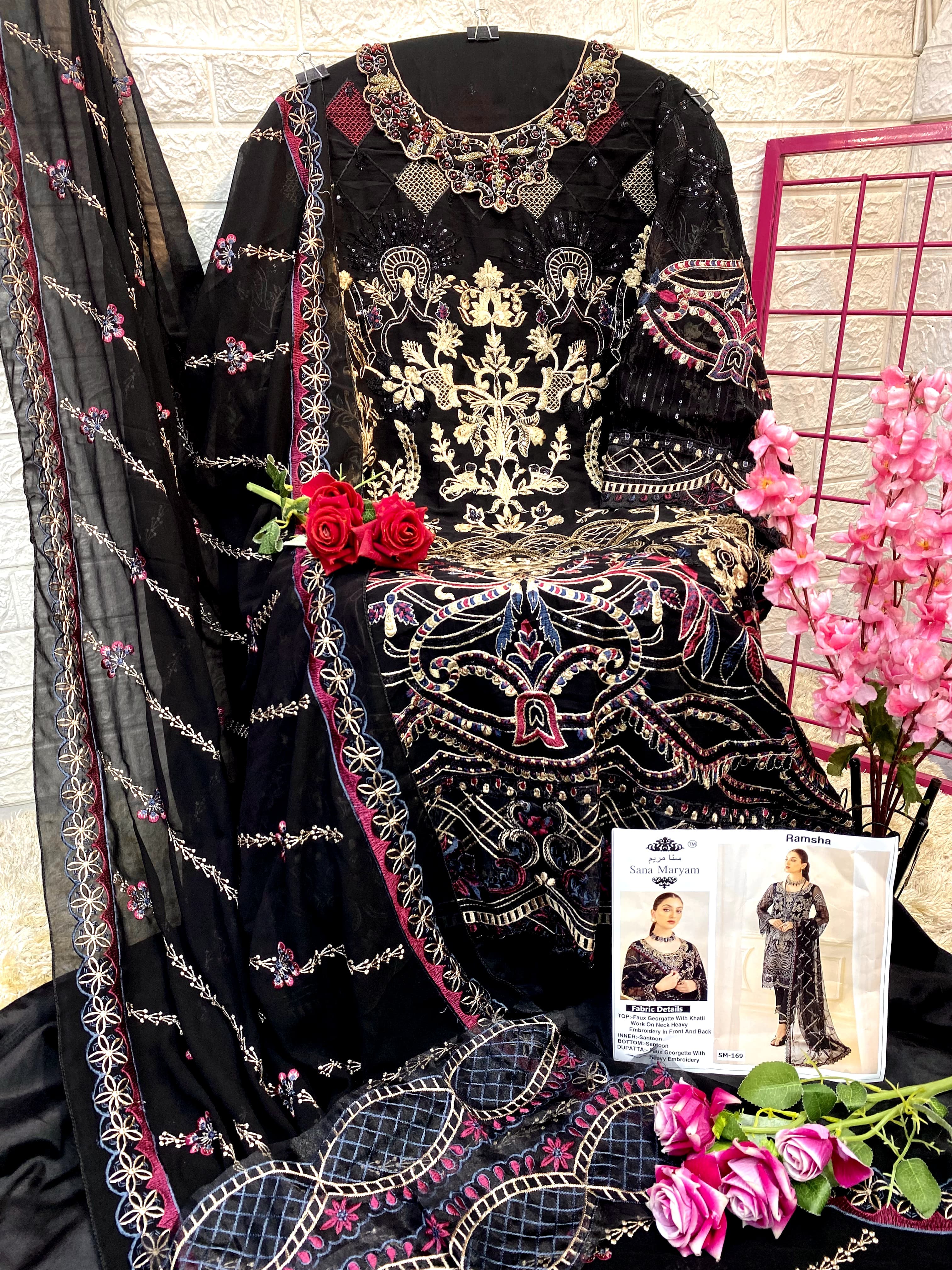 SANA MARYAM SM 169 RAMSHA SALWAR SUITS