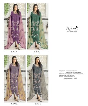 SERINE S 202 B TO E SALWAR SUITS WHOLESALE