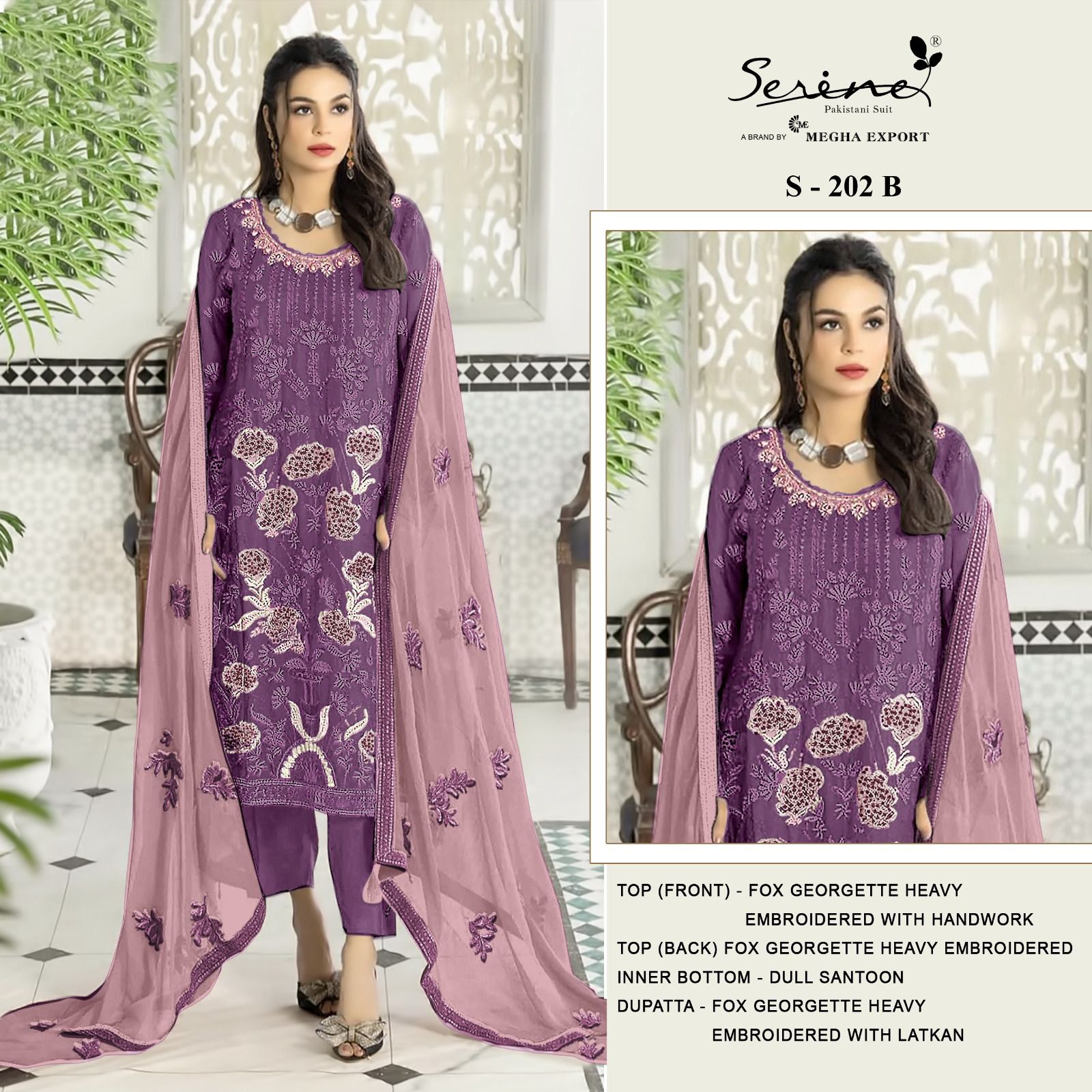 SERINE S 202 B TO E SALWAR SUITS WHOLESALE