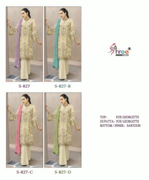 SHREE FABS S 827 SERIES PAKISTANI SUITS IN INDIA