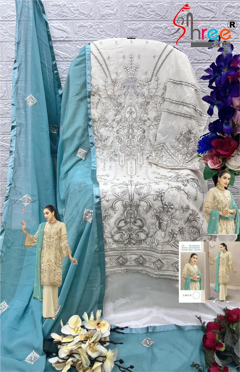 SHREE FABS S 827 SERIES PAKISTANI SUITS IN INDIA