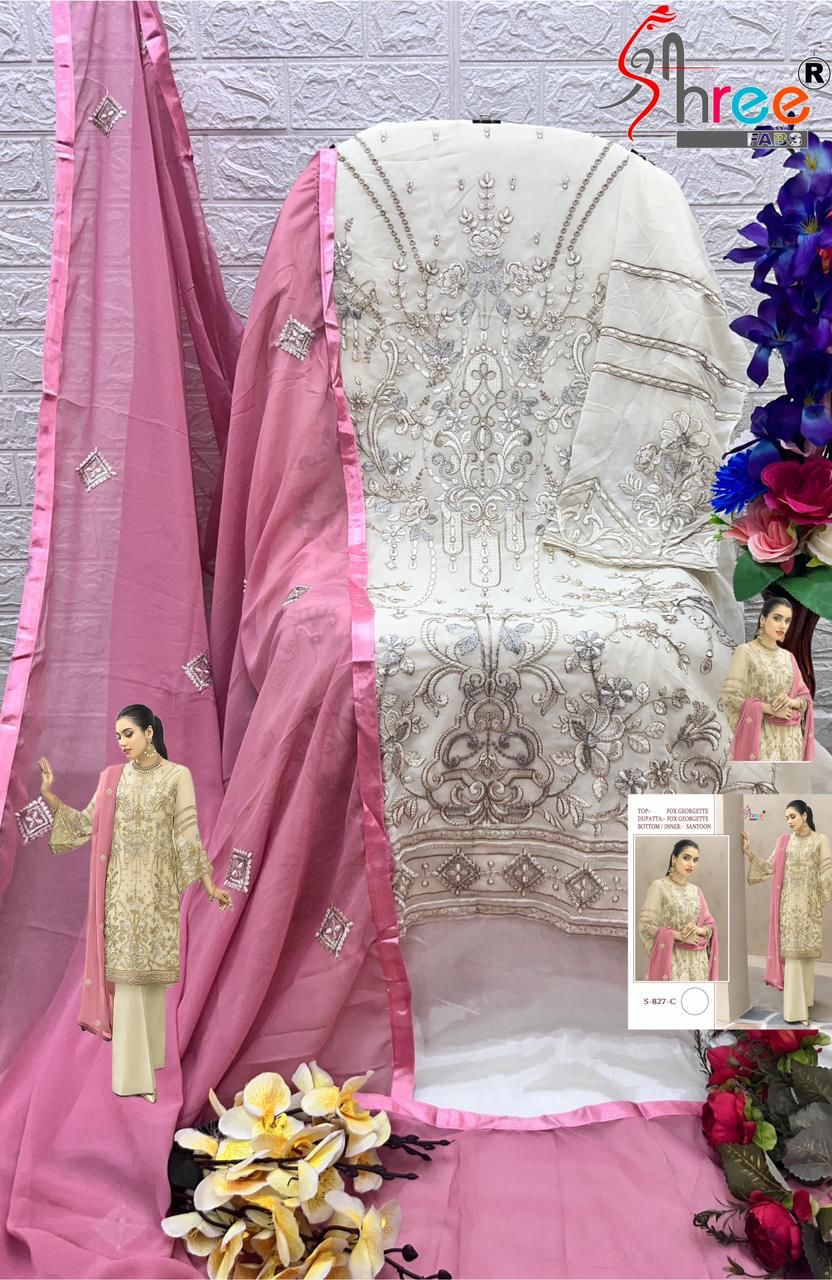 SHREE FABS S 827 SERIES PAKISTANI SUITS IN INDIA