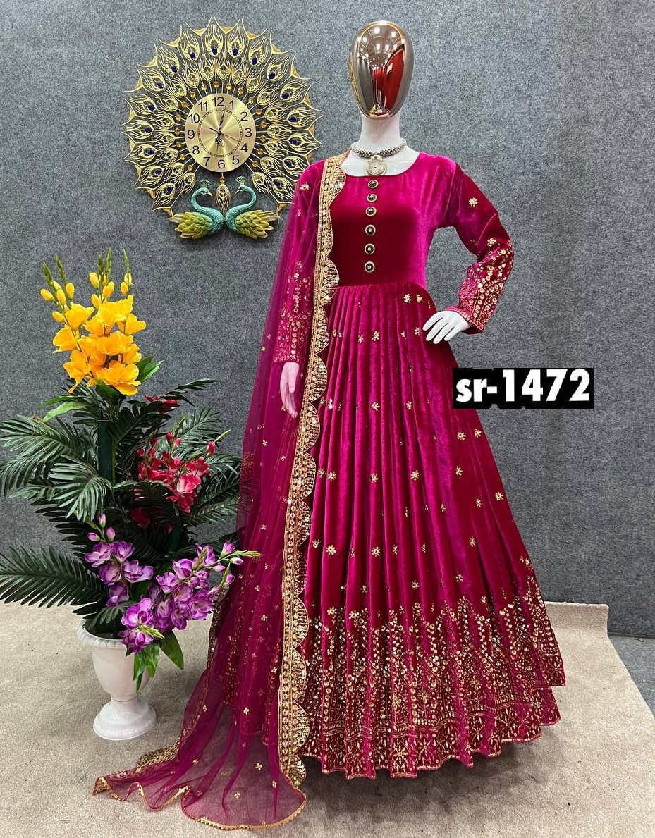 SHREE HARI SR 1472 J DESIGNER VELVET COLLECTION