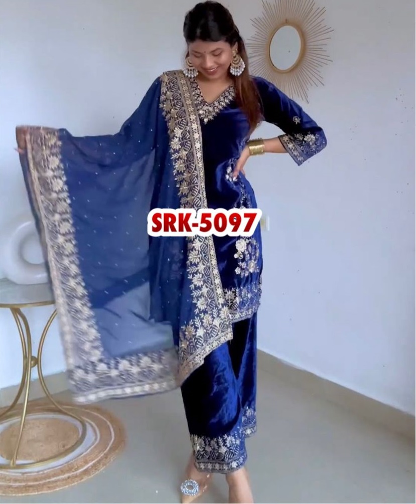 SHREE HARI SRK 5097 DESIGNER VELVET SUITS