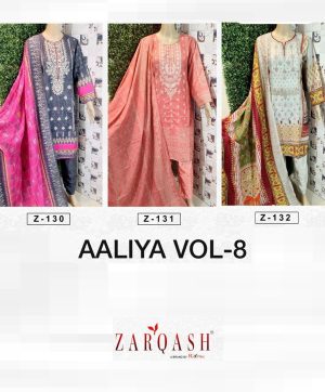 ZARQASH AALIYA VOL 8 READYMADE SUITS IN INDIA