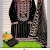 ZARQASH Z 161 READYMADE VELVET SUITS WHOLESALE