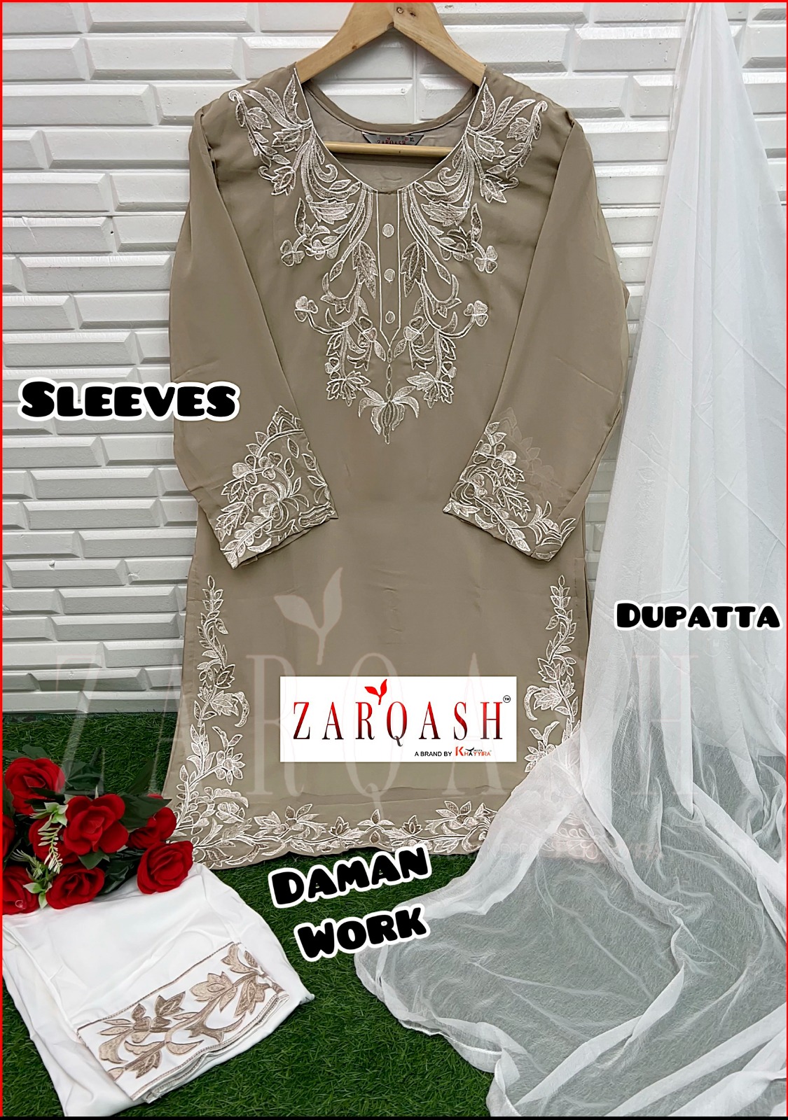 ZARQASH Z 167 A TO D READYMADE TUNIC