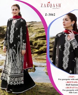 ZARQASH Z 3062 PAKISTANI SUITS WHOLESALE