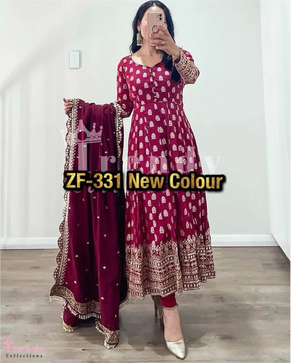 ZEEL FASHION ZF 331 DESIGNER GOWN WHOLESALE