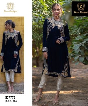 ZIAAZ DESIGNS 364 VELVET PAKISTANI SUITS IN INDIA