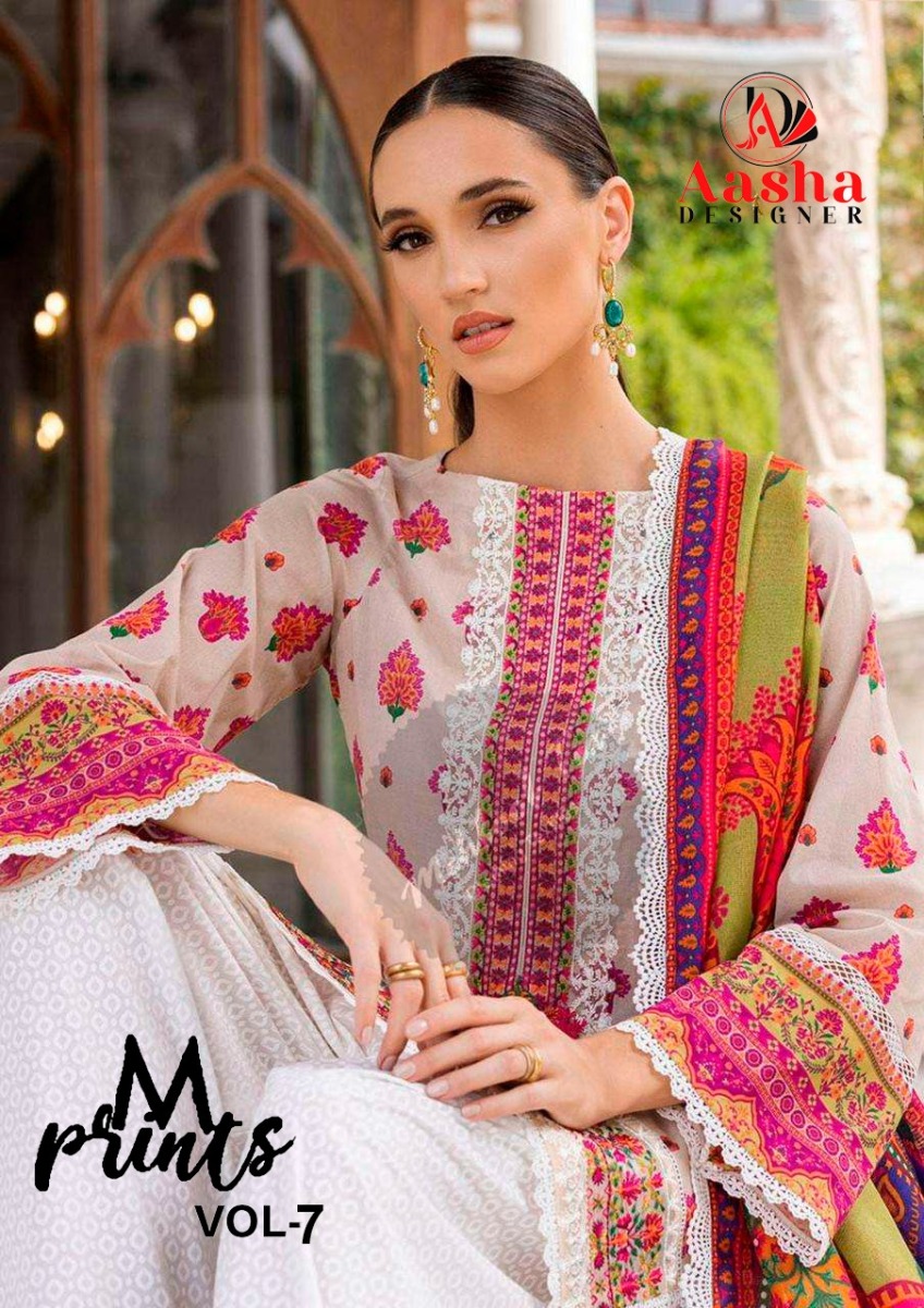 AASHA DESIGNER M PRINTS VOL 7 WHOLESALE