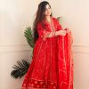 AKSHAR DESIGNER MEERA RED ANARKALI SUITS