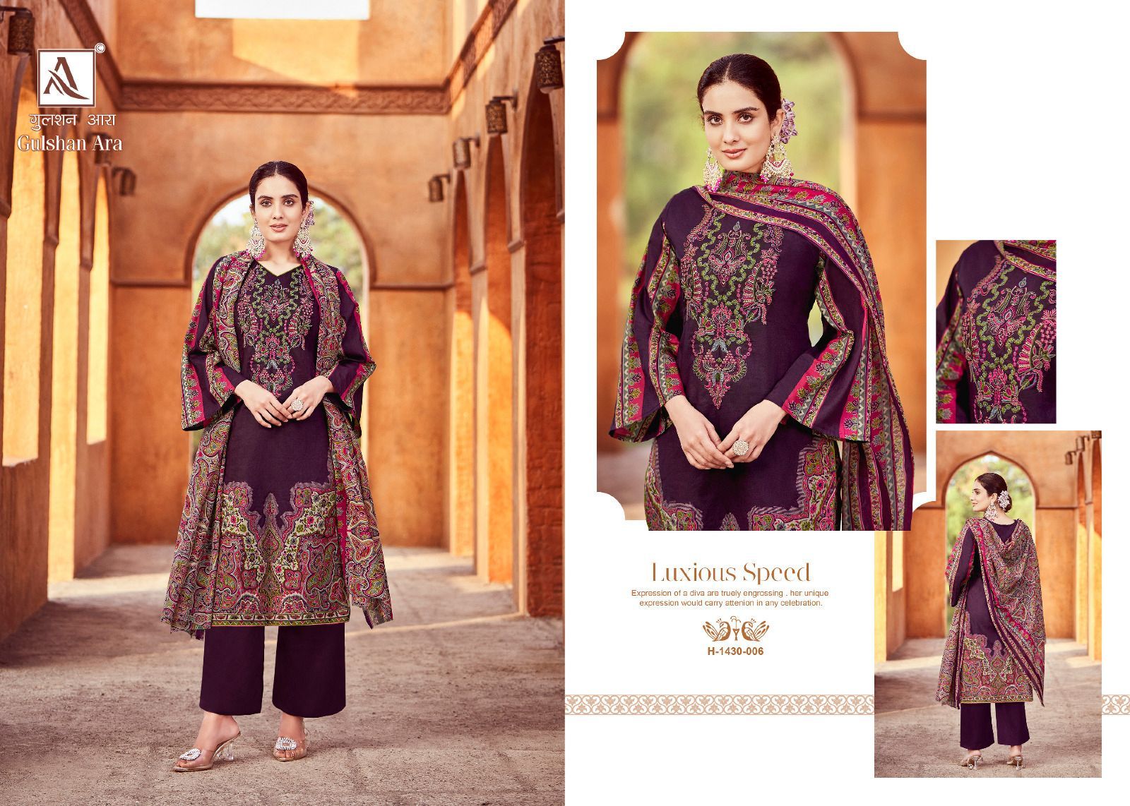 ALOK SUITS GULSHAN ARA WHOLESALE