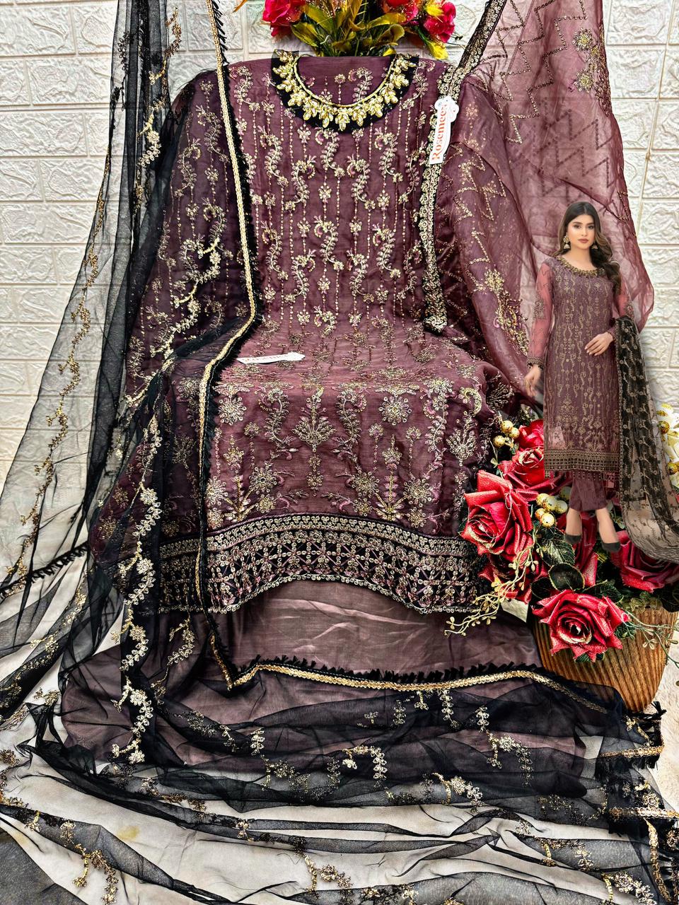 FEPIC C 1678 B ROSEMEEN PAKISTANI SUITS