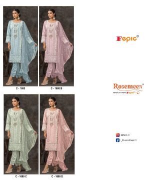 FEPIC C 1680 ROSEMEEN SERIES PAKISTANI SUITS