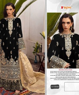 FEPIC V 17016 ROSEMEEN VELVET PAKISTANI SUITS