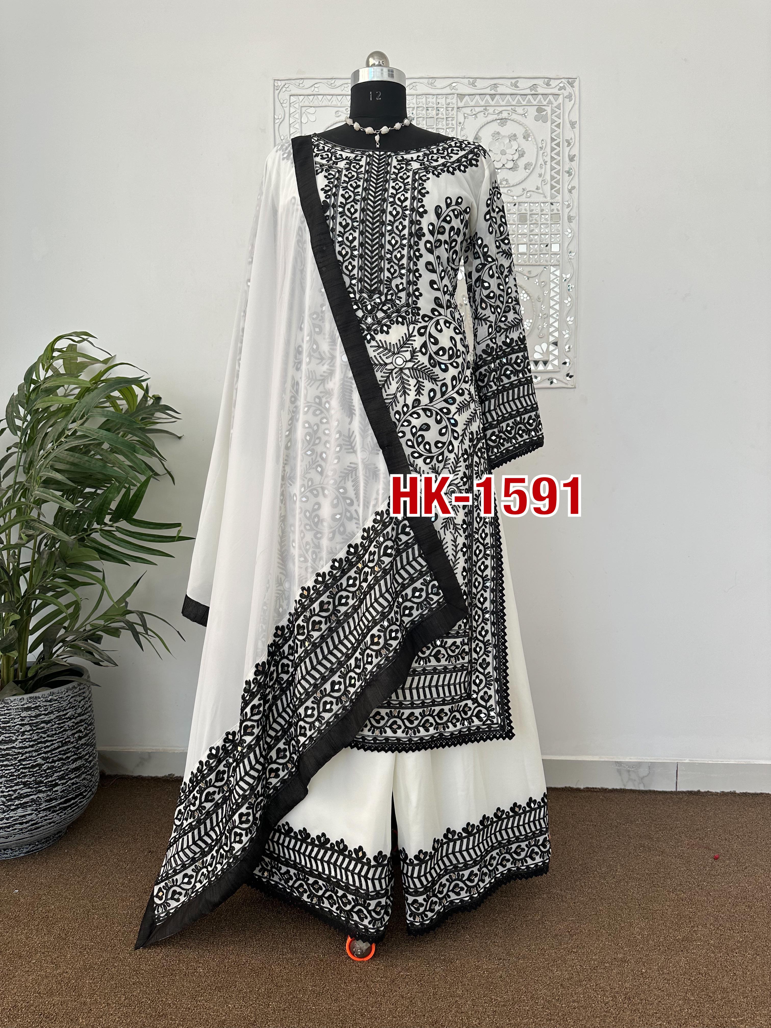 HK 1591 DESIGNER KURTI MANUFACTURER IN INDIA