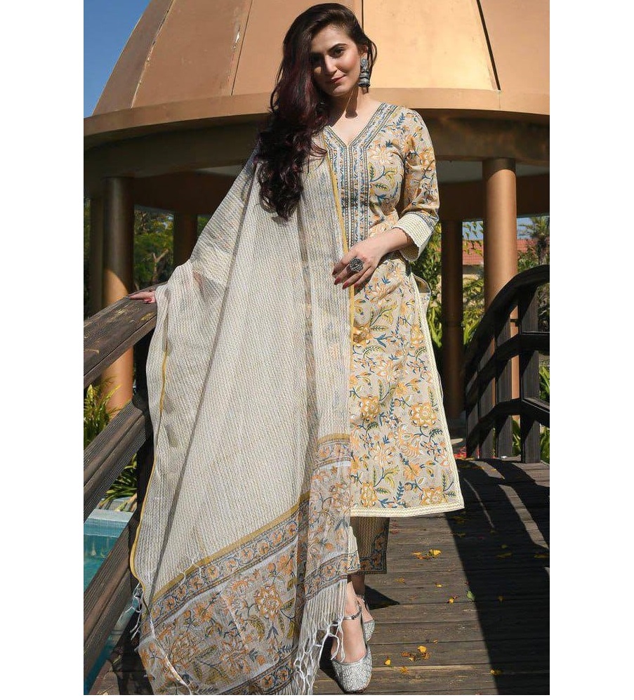 MURTI TRENDS WOMEN KALMKARI PRINTED KURTA