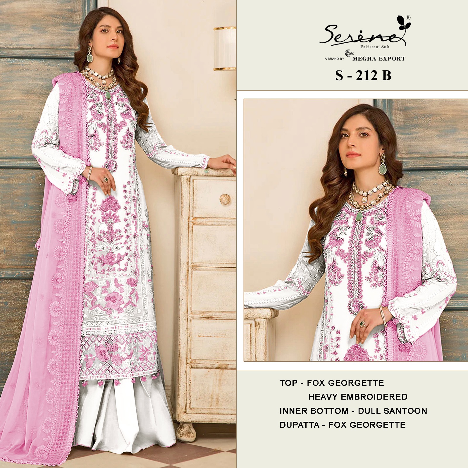 SERINE S 212 B TO E SALWAR SUITS WHOLESALE