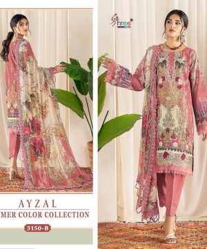 SHREE FABS 3150 B AYZAL PAKISTANI SUITS IN INDIA