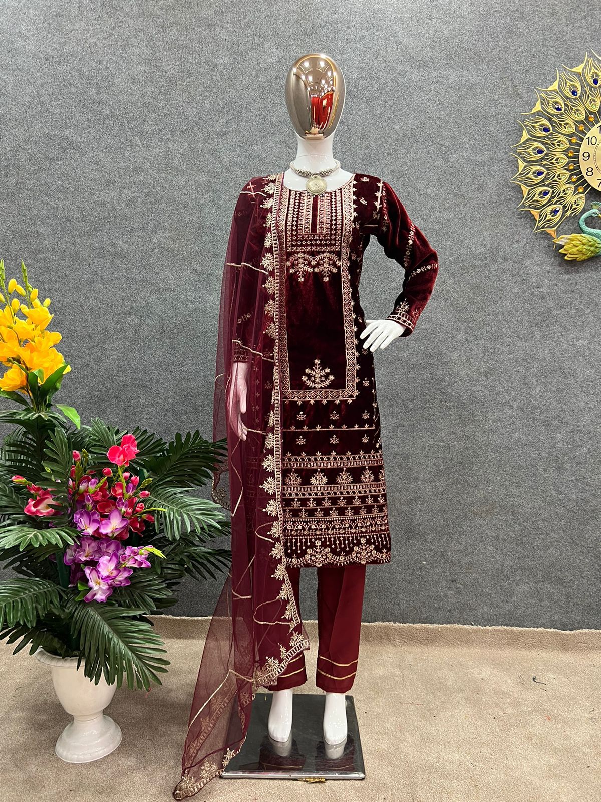 SHREE HARI NSR 681 B DESIGNER VELVET COLLECTION