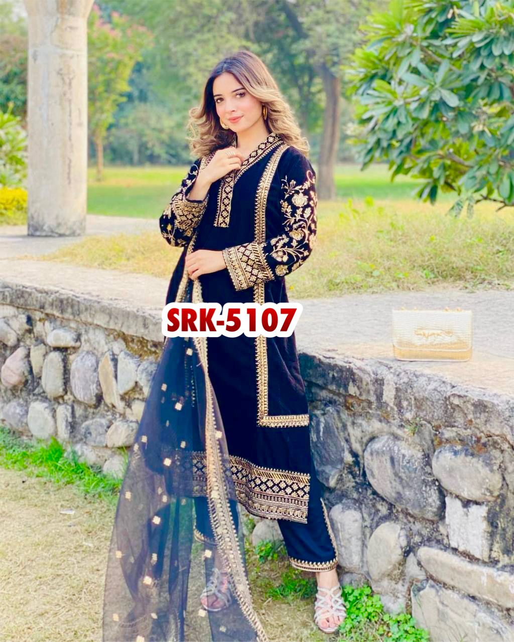 SHREE HARI SRK 5107 DESIGNER VELVET SUITS