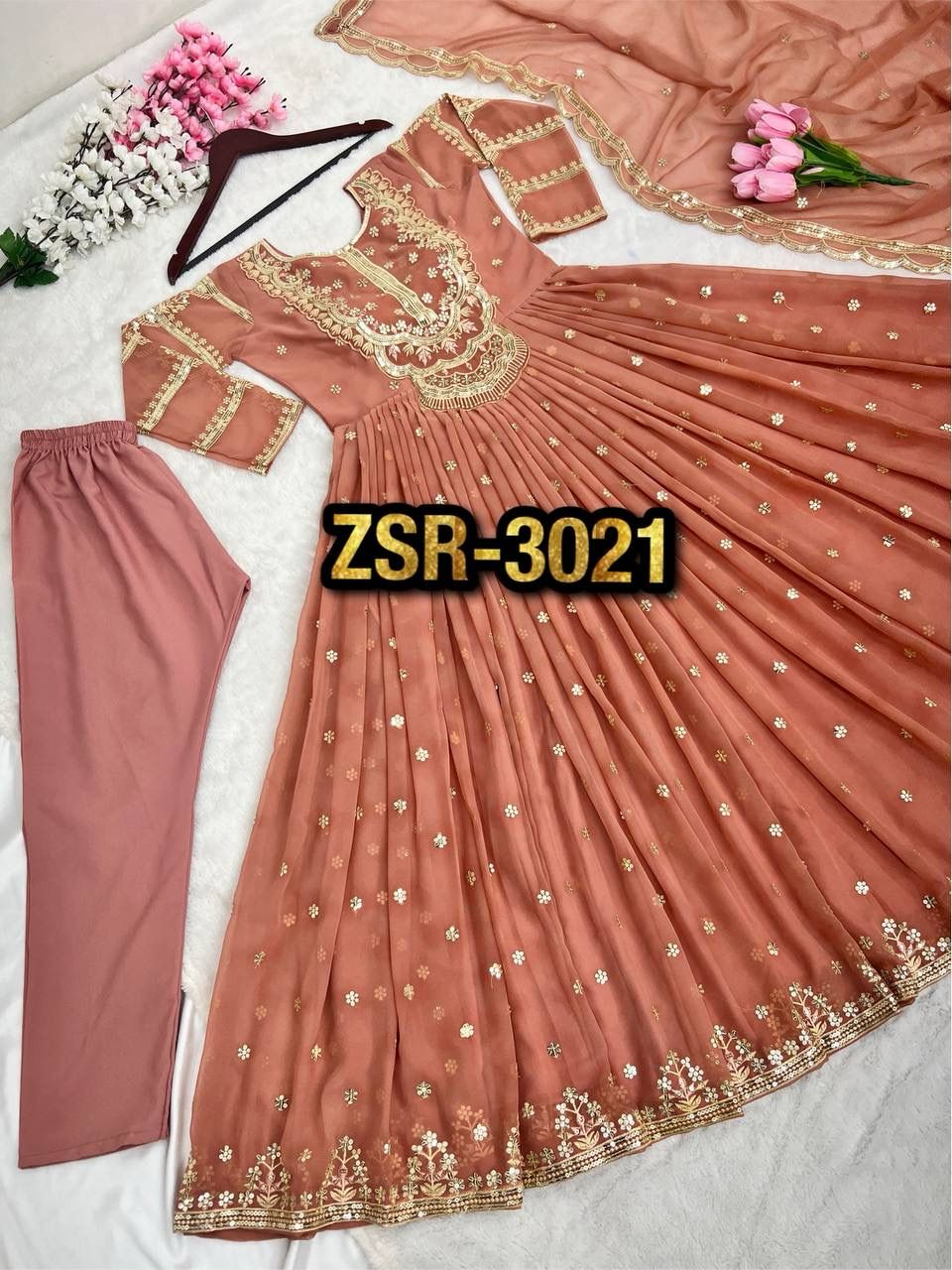 SHREE HARI ZSR 3021 DESIGNER GOWN WHOLESALE