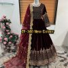 ZEEL FASHION ZF 340 B DESIGNER VELVET GOWN