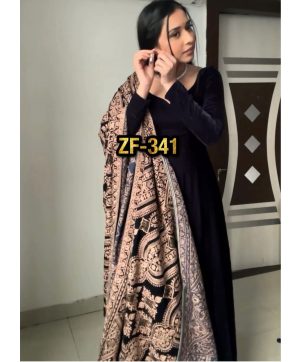 ZEEL FASHION ZF 341 DESIGNER VELVET GOWN WHOLESALE