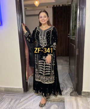 ZEEL FASHION ZF 341 DESIGNER VELVET SUITS