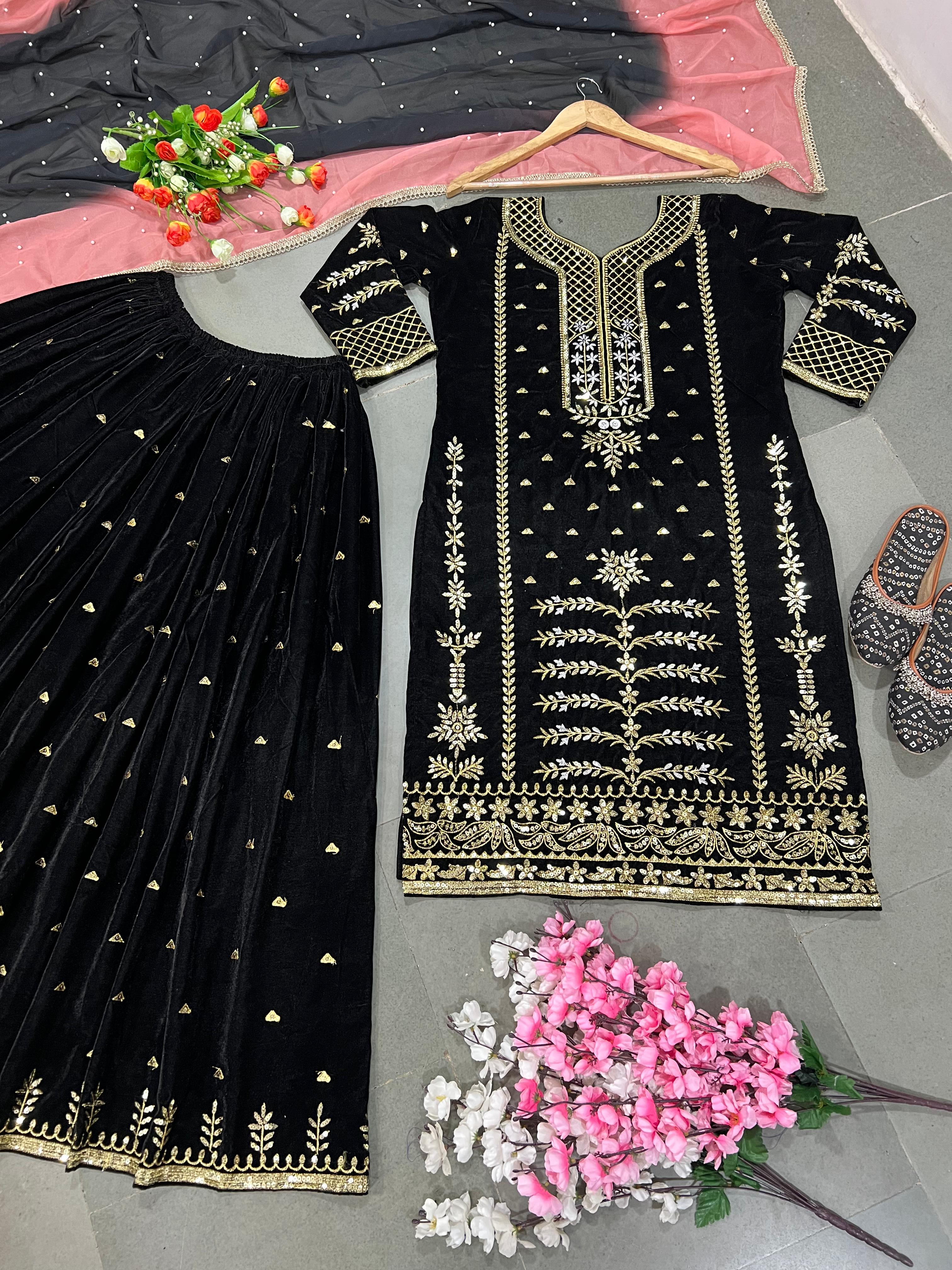 ZEEL FASHION ZF 341 DESIGNER VELVET SUITS