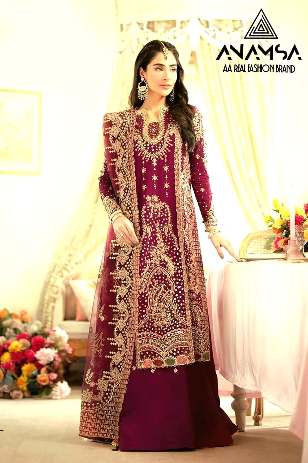 ANAMSA 289 PAKISTANI SUITS WHOLESALER