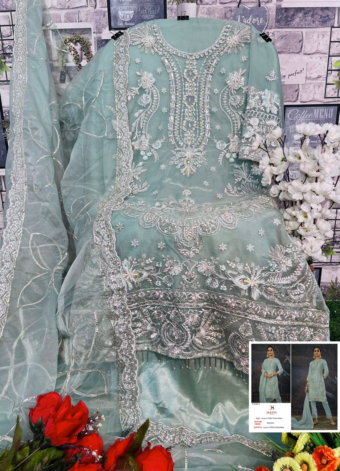 DEEPSY 2064 ORGANZA SALWAR KAMEEZ