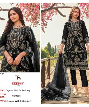 DEEPSY 2076 COLORS ORGANZA PAKISTANI SUITS