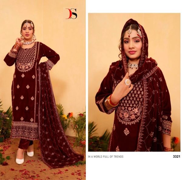 DEEPSY SUITS 3221 VELVET PAKISTANI SUITS