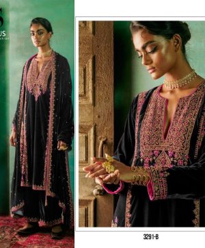 DEEPSY SUITS 3291 B VELVET PAKISTANI SUITS