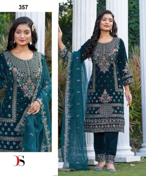 DEEPSY SUITS 357 VELVET SALWAR SUITS WHOLESALE