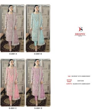 DEEPSY SUITS D 2051 A TO D SALWAR SUITS