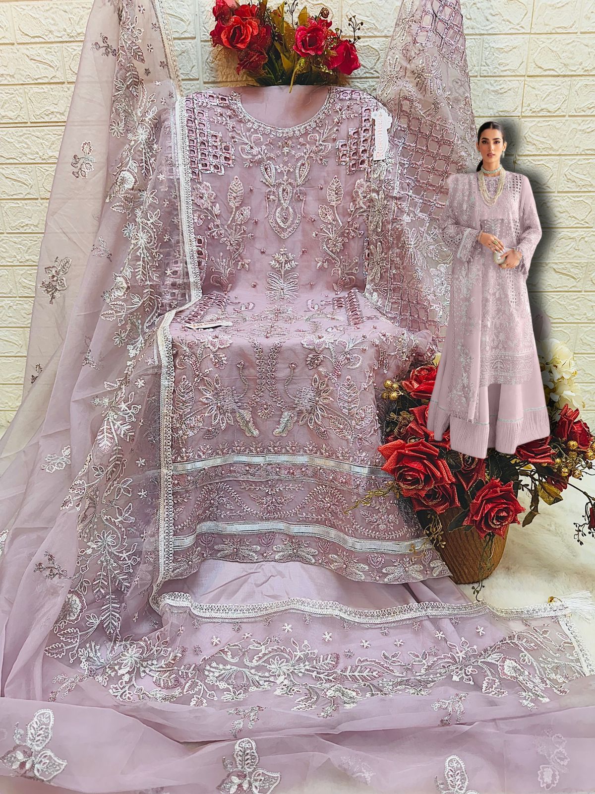 FEPIC 1730 COLORS ORGANZA PAKISTANI SUITS