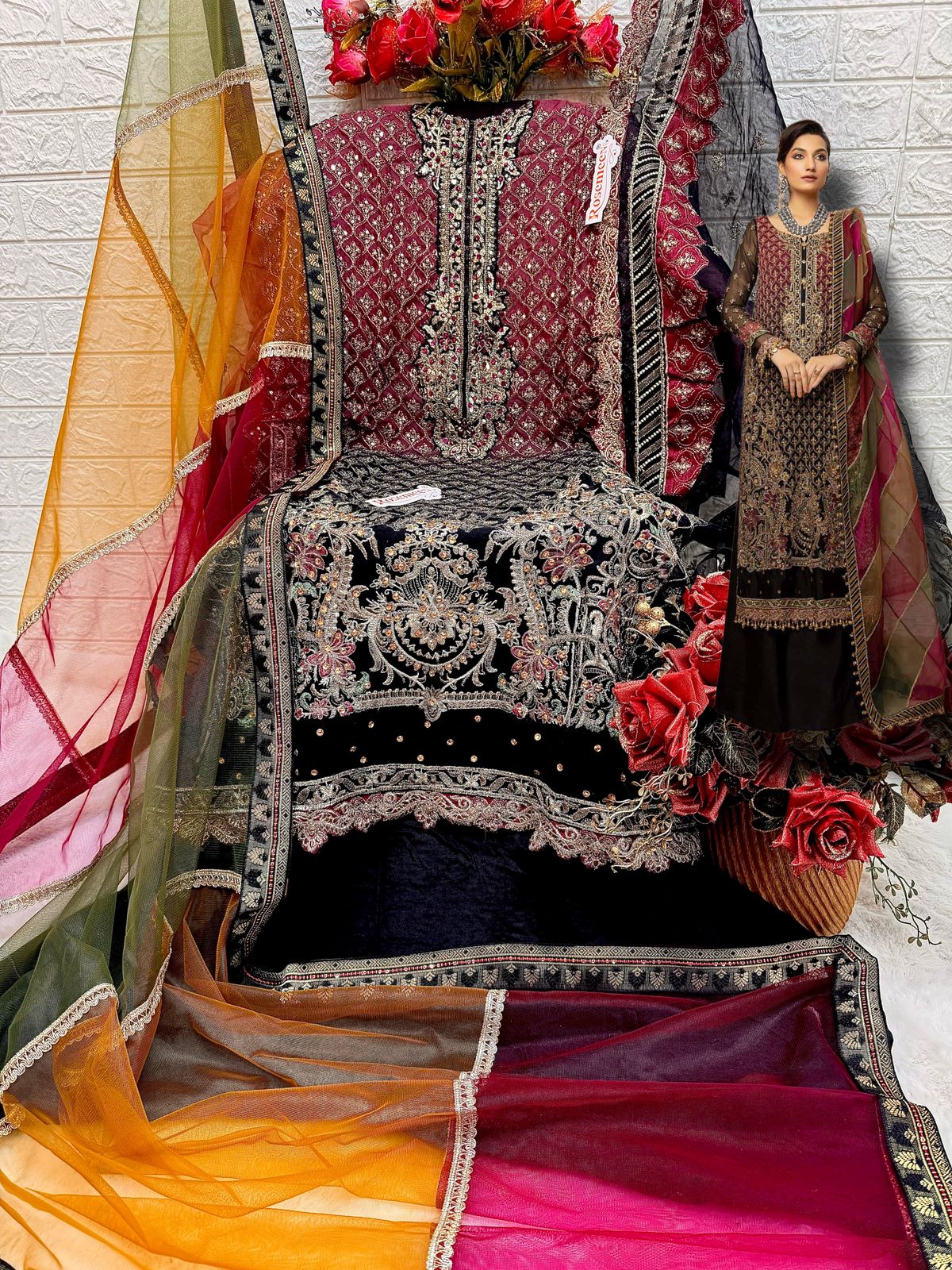 FEPIC C 1621 ROSEMEEN PAKISTANI SUITS