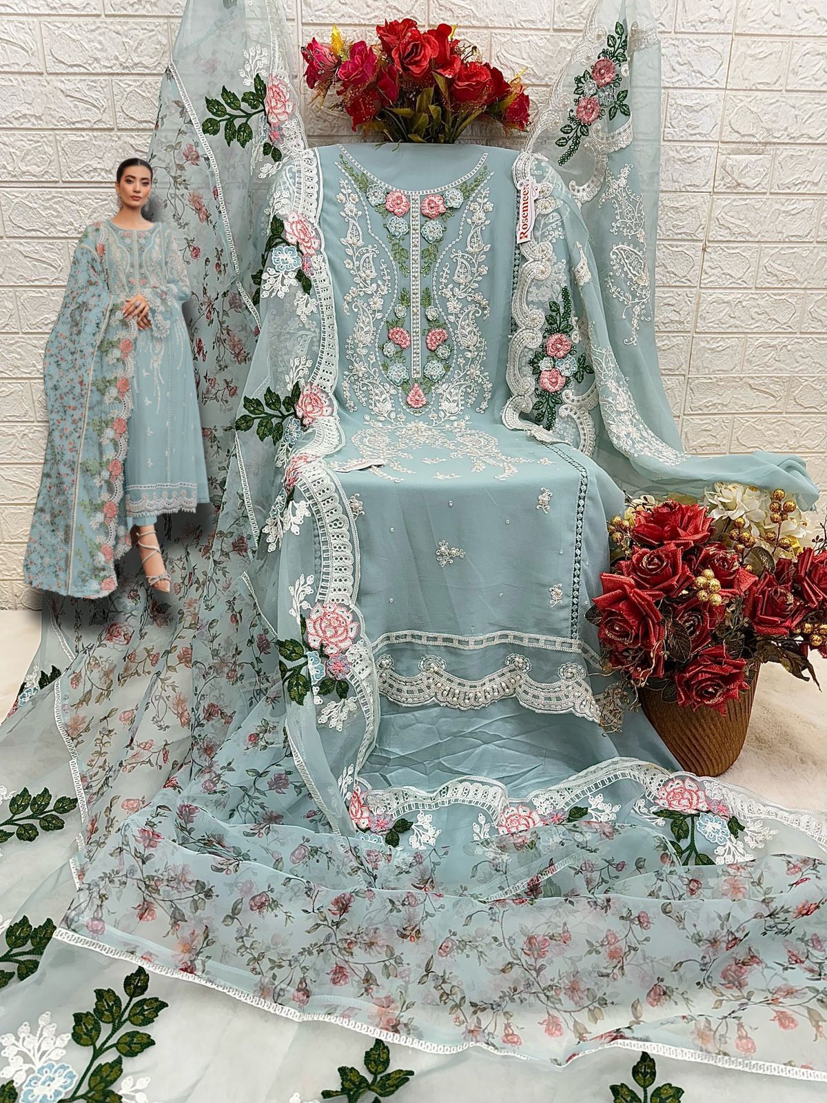 FEPIC C 1645 D TO G ROSEMEEN SALWAR SUITS