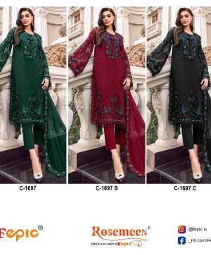 FEPIC C 1697 ROSEMEEN PAKISTANI SUITS WHOLESALE