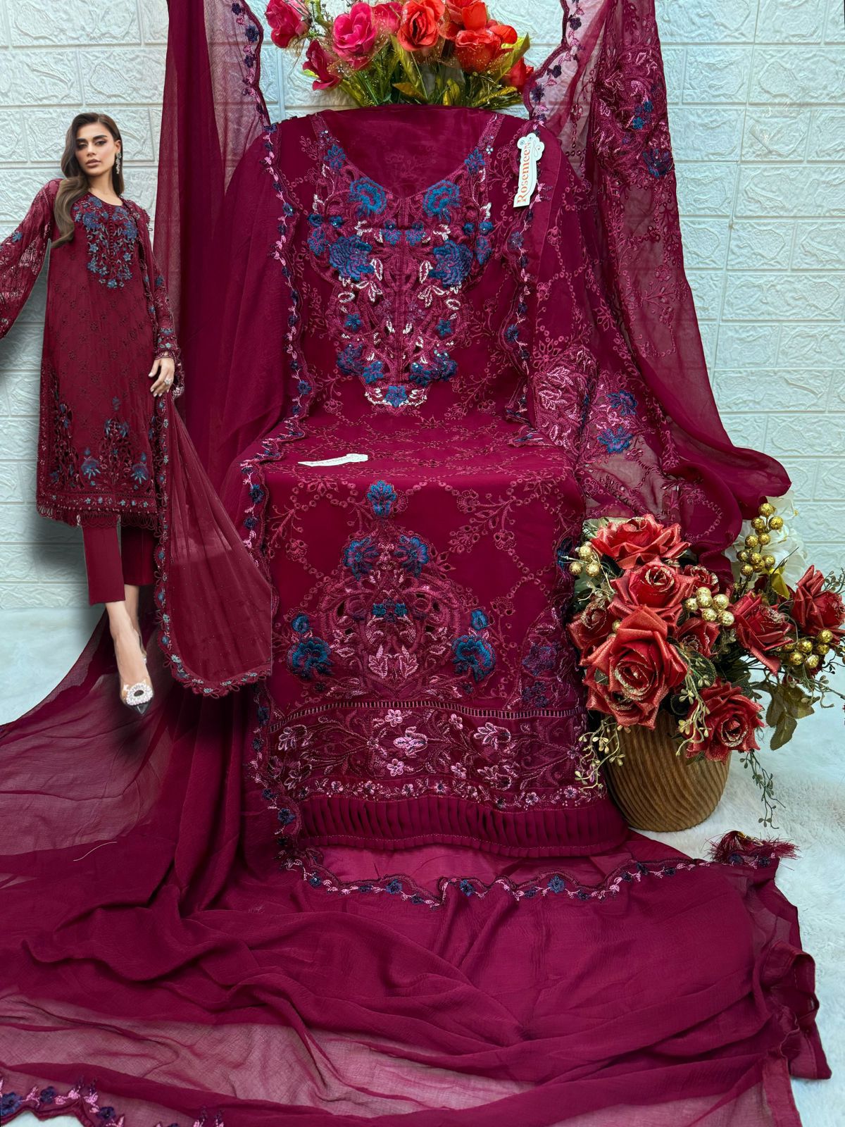 FEPIC C 1697 ROSEMEEN PAKISTANI SUITS WHOLESALE